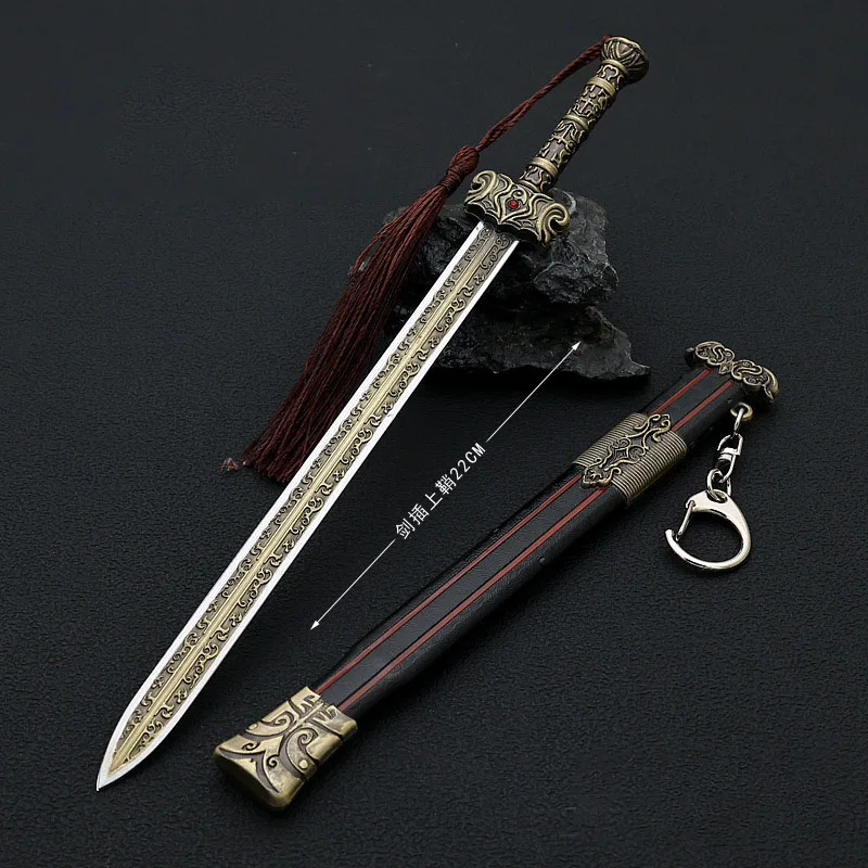 22cm Wo Long: Fallen Dynasty Game Peripherals Caocao Sword with Sheath Metal Weapon Model Crafts Toy Katana Ornaments Collection
22cm Wo Long: Fallen Dynasty Game Peripherals Caocao Sword with Sheath Metal Weapon Model Crafts Toy Katana Ornaments Collection