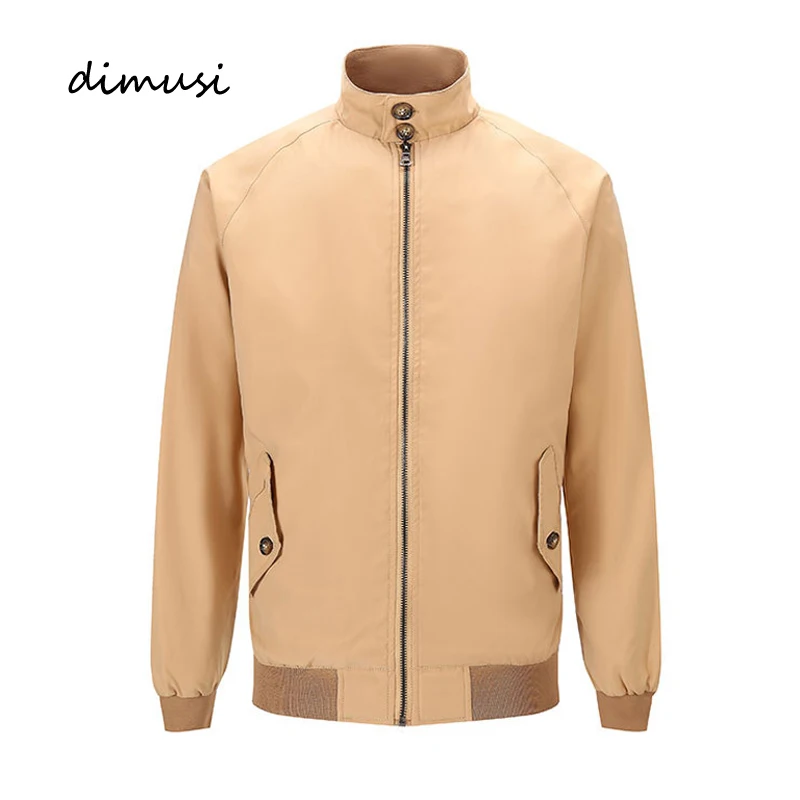 

Ветровка DIMUSI мужская легкая, повседневная куртка-бомбер на молнии, ветрозащитная Классическая верхняя одежда, весна-осень