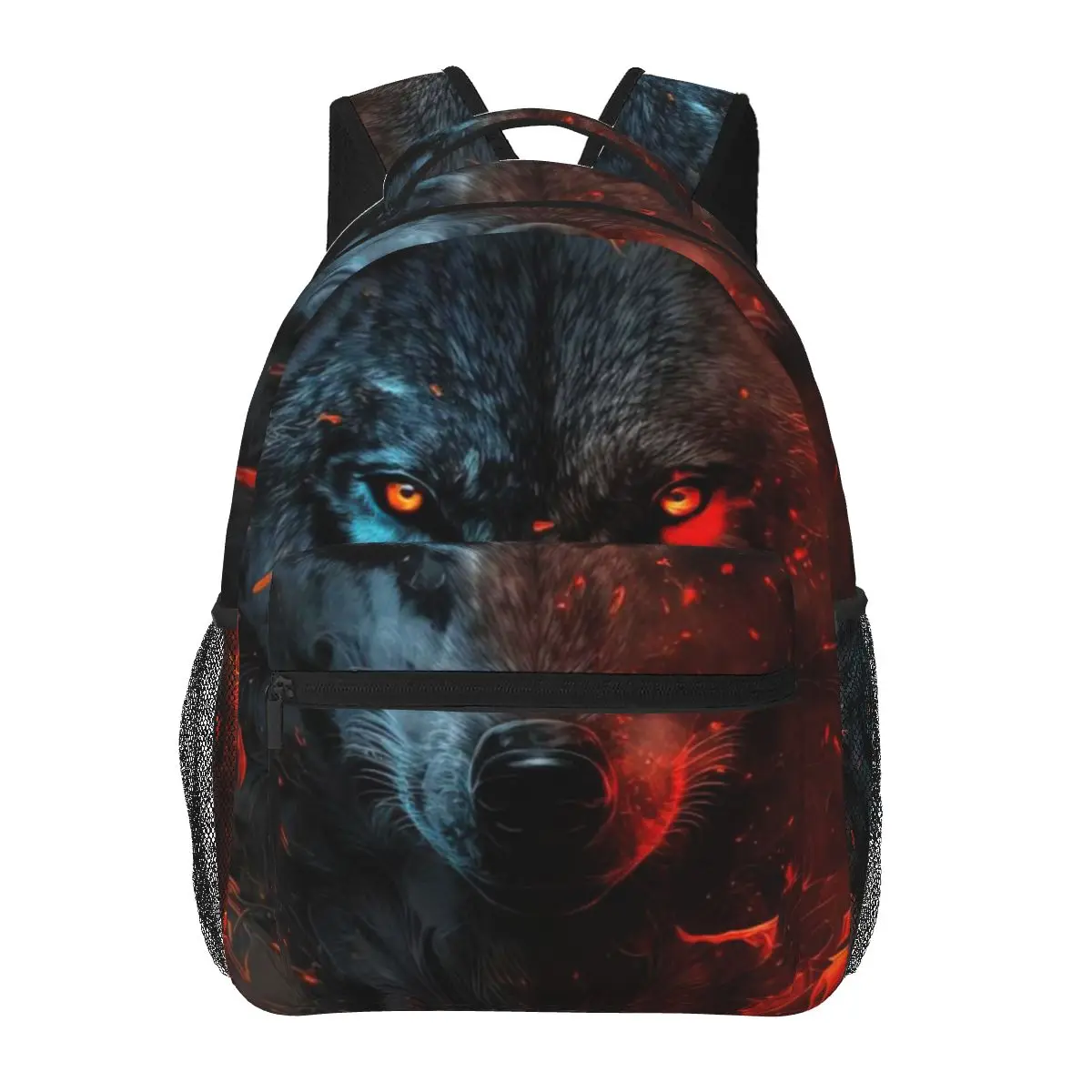 

Рюкзак с волком для девочек и мальчиков, дорожные рюкзаки для подростков, школьная сумка