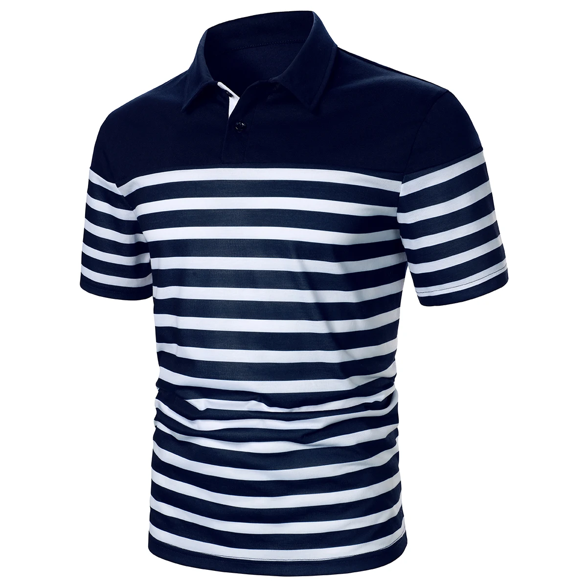 Men Short Sleeve Polo Shirt Black And White Stripe Contrast Design Streetwear Casual Men Lapel Polo Shirt
Men Short Sleeve Polo Shirt Black And White Stripe Contrast Design Streetwear Casual Men Lapel Polo Shirt