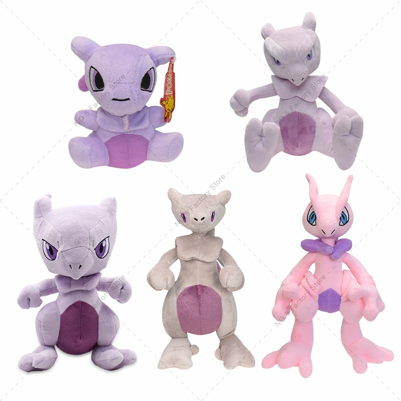 

TAKARA TOMY Pokemon Mewtwo Plush Toys Doll Mega Evolution Mew X Soft Stuffed Animals Plush Dolls Gifts for Kids Children Gifts