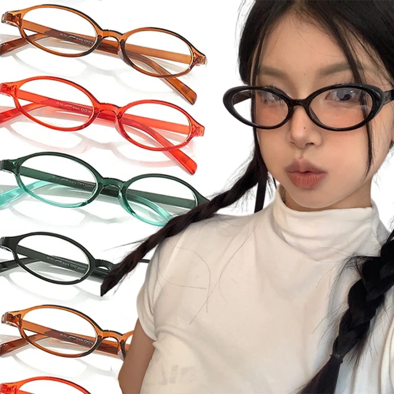 1/2pcs Girls Y2K Red Green Frame Glass Retro Oval Glasses Eyewear Decorative Computer Read Work Anti-blue Eyeglasses Goggles
1/2pcs Girls Y2K Red Green Frame Glass Retro Oval Glasses Eyewear Decorative Computer Read Work Anti-blue Eyeglasses Goggles