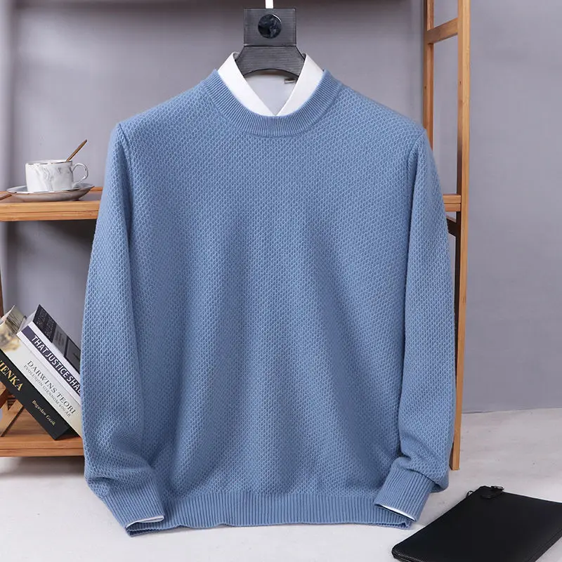 Autumn Winter New Pure Woolen Men Casual Sweater Thicken Loose Round Neck Sweater Solid Long Sleeves Male Pullovers Sweater
Autumn Winter New Pure Woolen Men Casual Sweater Thicken Loose Round Neck Sweater Solid Long Sleeves Male Pullovers Sweater