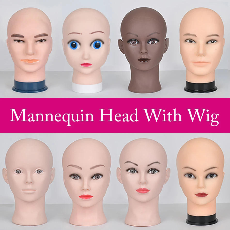 

Top Selling Female Mannequin Head Without Hair For Making Wig Stand and Hat Display Cosmetology Manikin Training Head