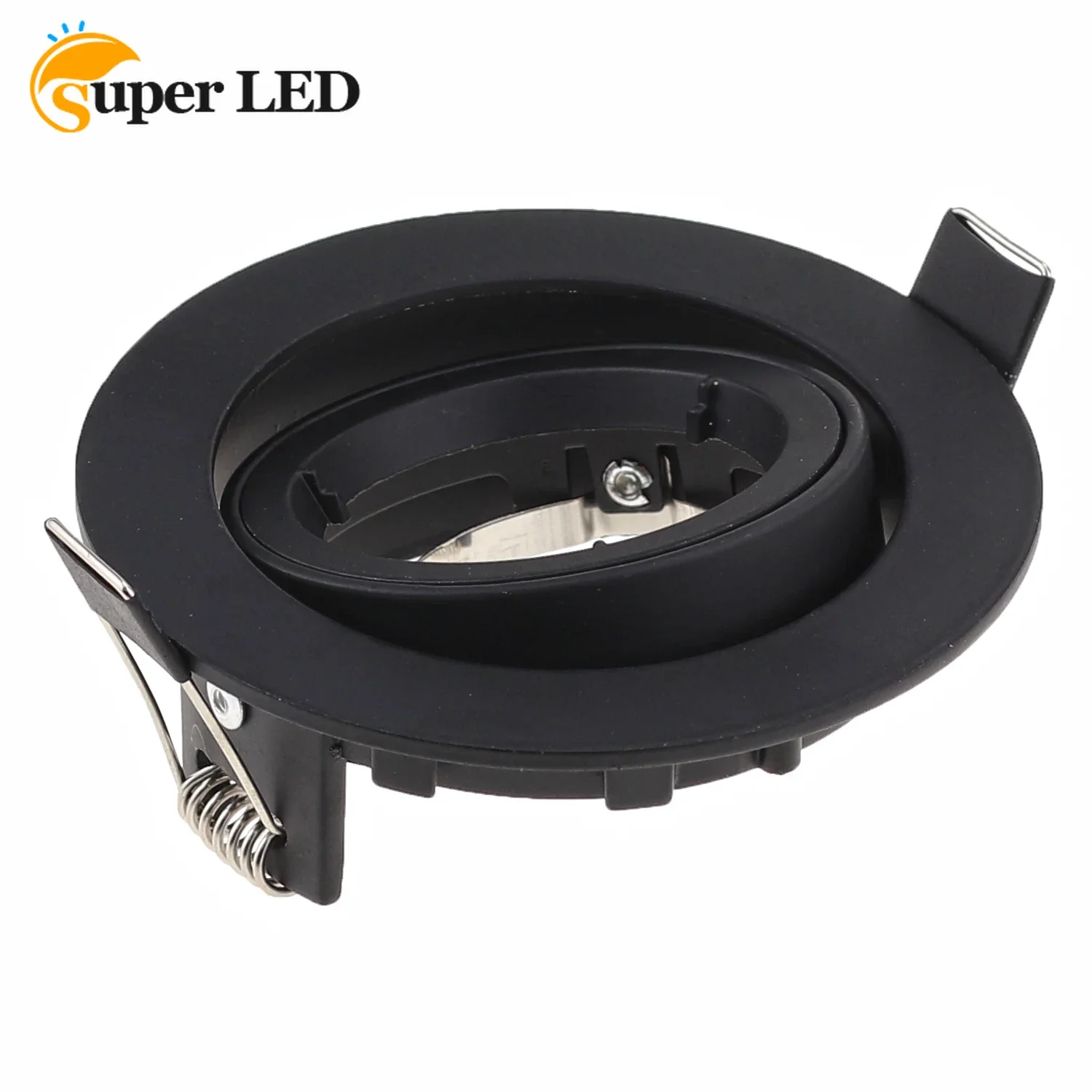 

Single Head LED Eyeball Casing Fixture GU10 MR16 Black White Downlight LED Spotlight Casing Fitting Frame
