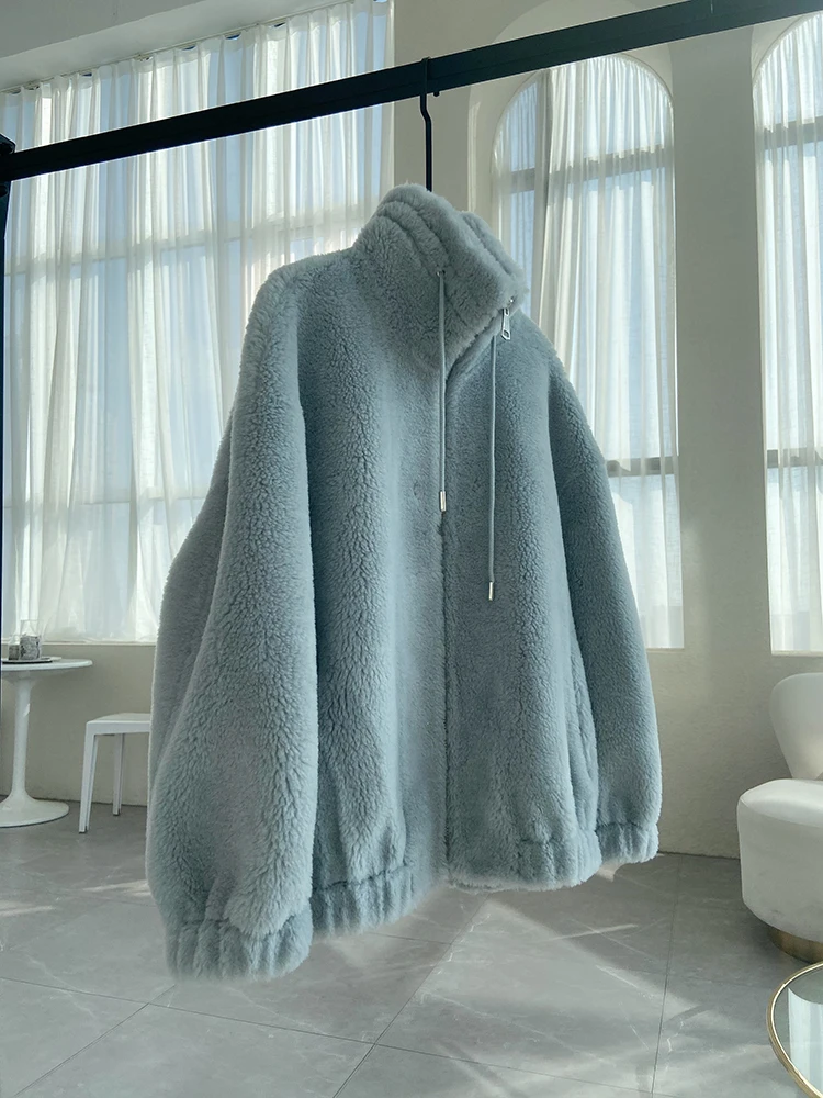 RosEvans New Fashion Real Natural Wool Fur Winter Jacket Women Shearling Full Pelt O-Neck Zipper Loose Thick Coat Warm Outerwear
RosEvans New Fashion Real Natural Wool Fur Winter Jacket Women Shearling Full Pelt O-Neck Zipper Loose Thick Coat Warm Outerwear