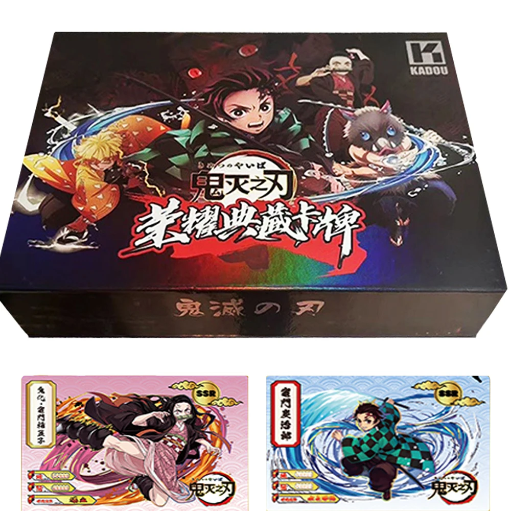 

Anime Demon Slayer Cards Tanjirou Kamado Nezuko Character Rare Game Limited Silver Card Collection Children Toys Birthday Gifts