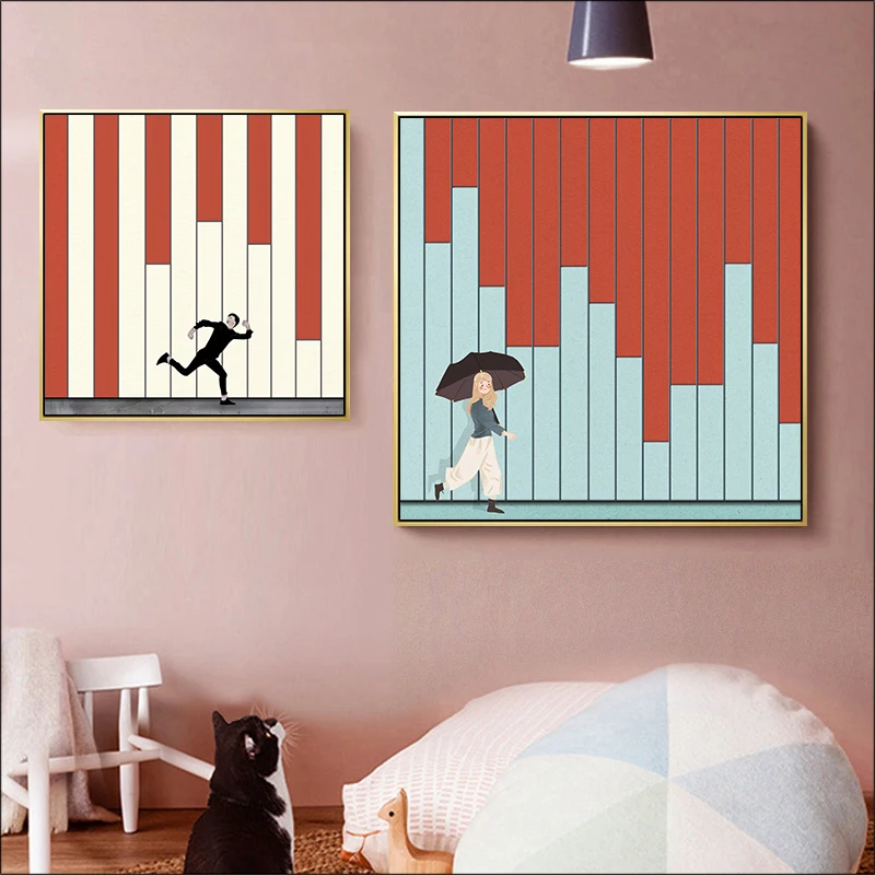 Modern Abstract Painting, Geometric Canvas Painting, Colorful Piano Key Poster, Bedroom Bedside Decoration Painting Restaurant
Modern Abstract Painting, Geometric Canvas Painting, Colorful Piano Key Poster, Bedroom Bedside Decoration Painting Restaurant