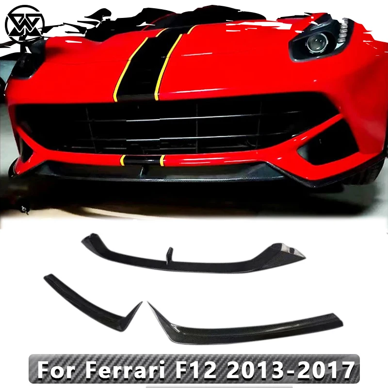 Carbon Fiber Front Bumper lip Splitter Spoiler Diffuser For Ferrari F12 Berlinetta 2013-2017 Car modification and upgrade
Carbon Fiber Front Bumper lip Splitter Spoiler Diffuser For Ferrari F12 Berlinetta 2013-2017 Car modification and upgrade