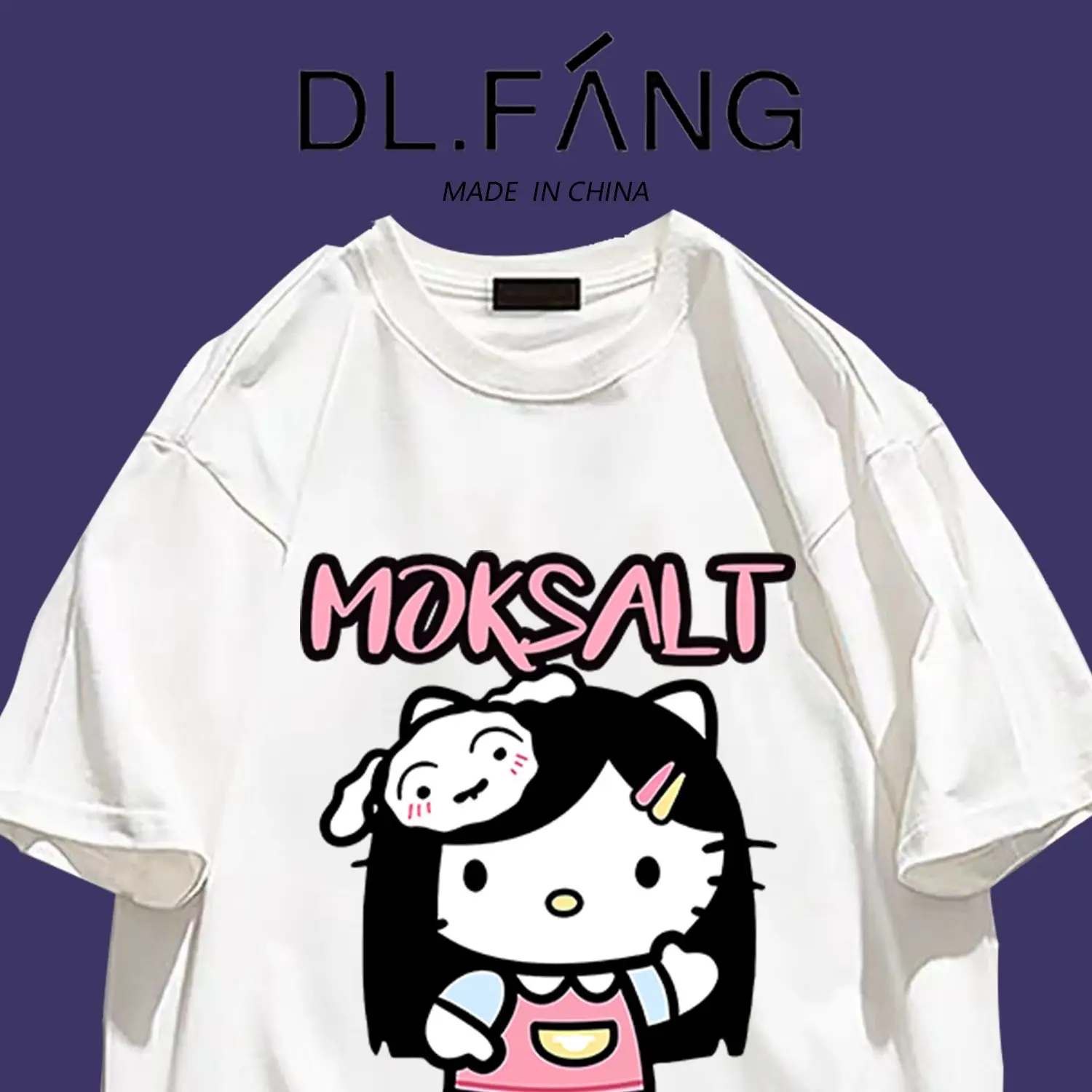 Kawaii Hello-Kitty, милая модная повседневная футболка с принтом Kitty для студентов, мужская и женская футболка с коротким рукавом, подарок на день рождения
Kawaii Hello-Kitty, милая модная повседневная футболка с принтом Kitty для студентов, мужская и женская футболка с коротким рукавом, подарок на день рождения