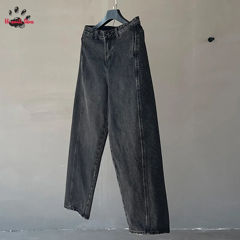 

Best Quality Vintage Washed Wide Leg Jeans Trousers Men Woman 1:1 Heavy Fabric FAR ARCHIVE Pants Loose Streetwear