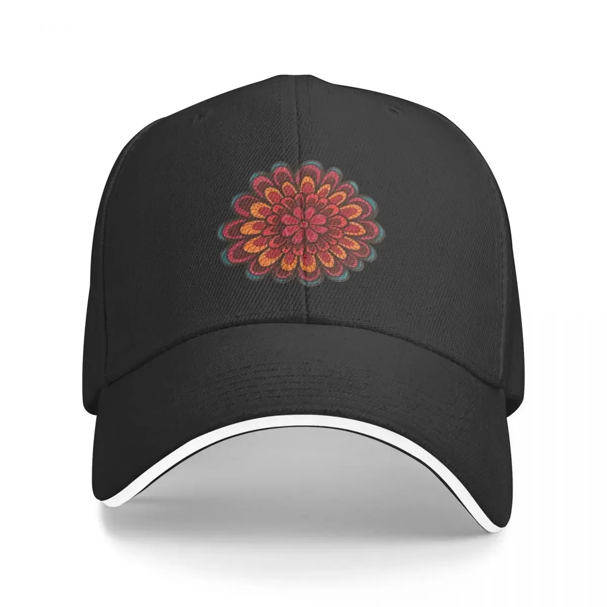 

New Flower Doodle Mandala Baseball Cap Sunscreen Sun Hat For Children Fashion Beach Hats For Women Men's