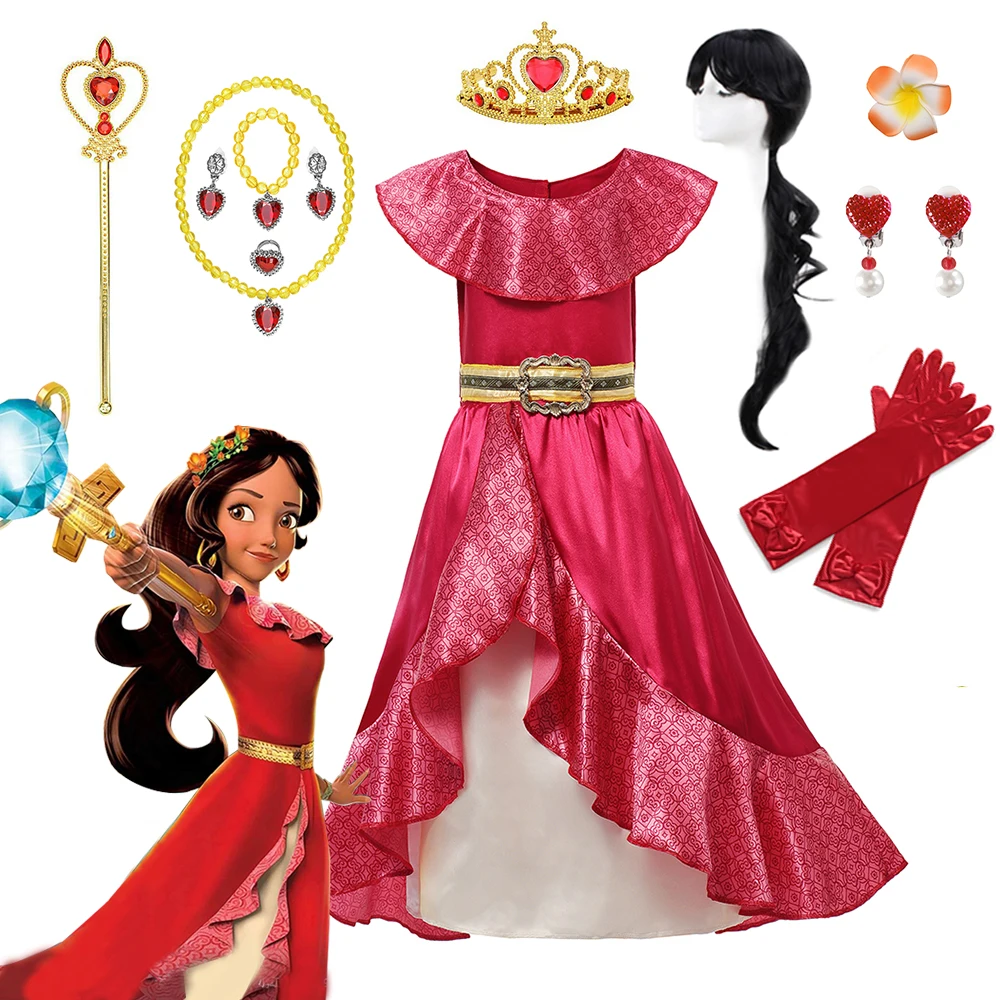 Disney Princess Elena Costume For Kids Girl Off Shoulder Cosplay Carnival Party Vestidos Vintage Girls Dress Up Cute Thing 2023
Disney Princess Elena Costume For Kids Girl Off Shoulder Cosplay Carnival Party Vestidos Vintage Girls Dress Up Cute Thing 2023