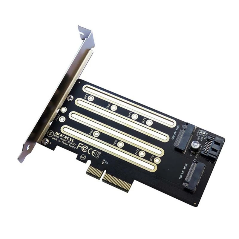 Преобразование для слотов PCIE x16 x8 и PCIe x4 с нашей картой адаптера NVMe M.2 SSD
Преобразование для слотов PCIE x16 x8 и PCIe x4 с нашей картой адаптера NVMe M.2 SSD