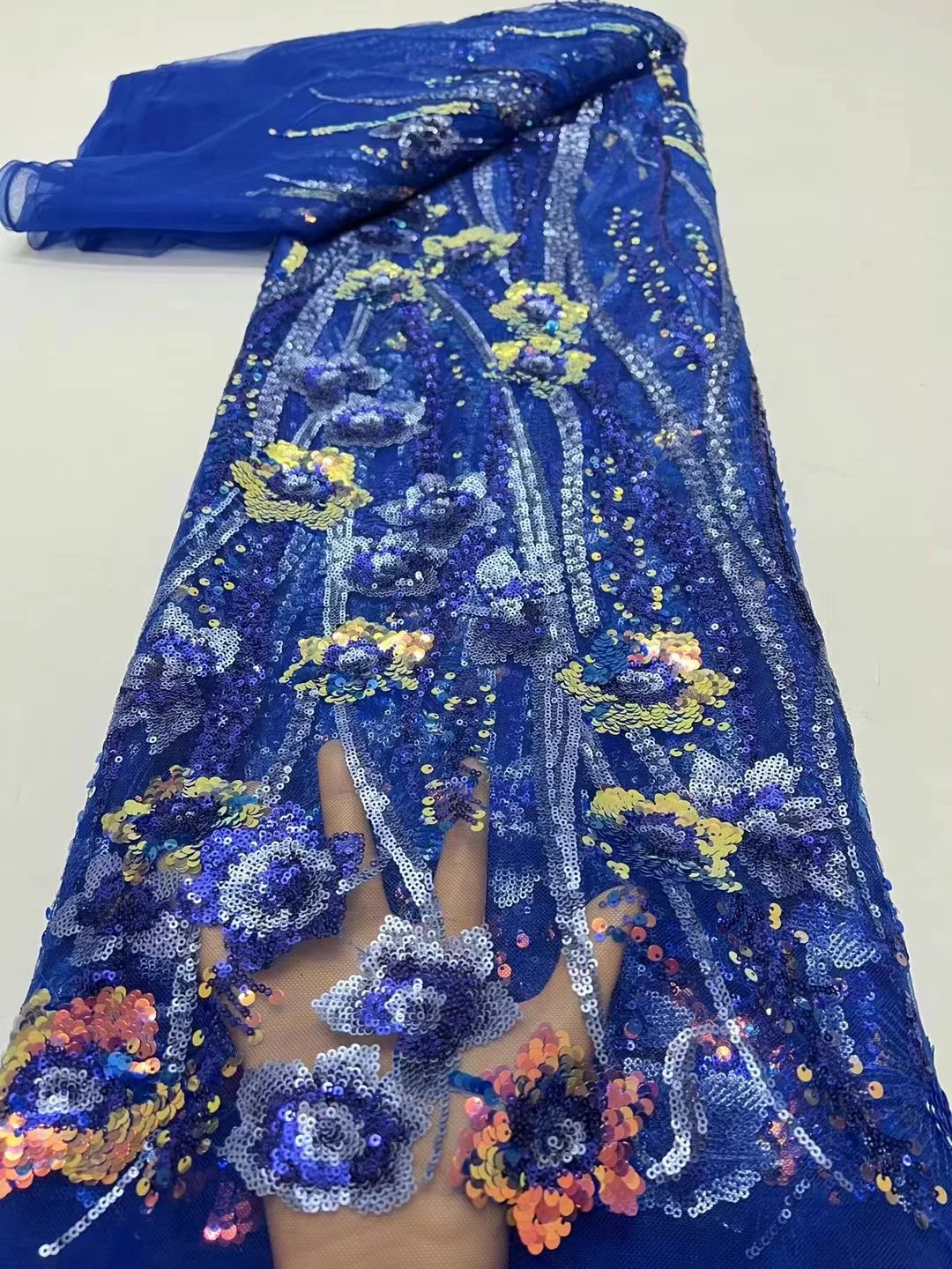 Royal Blue2023 High Quality Exquisite African 3D Sequins Lace Fabric French Embroidery Lace Fabric For Nigerian Wedding Party
Royal Blue2023 High Quality Exquisite African 3D Sequins Lace Fabric French Embroidery Lace Fabric For Nigerian Wedding Party