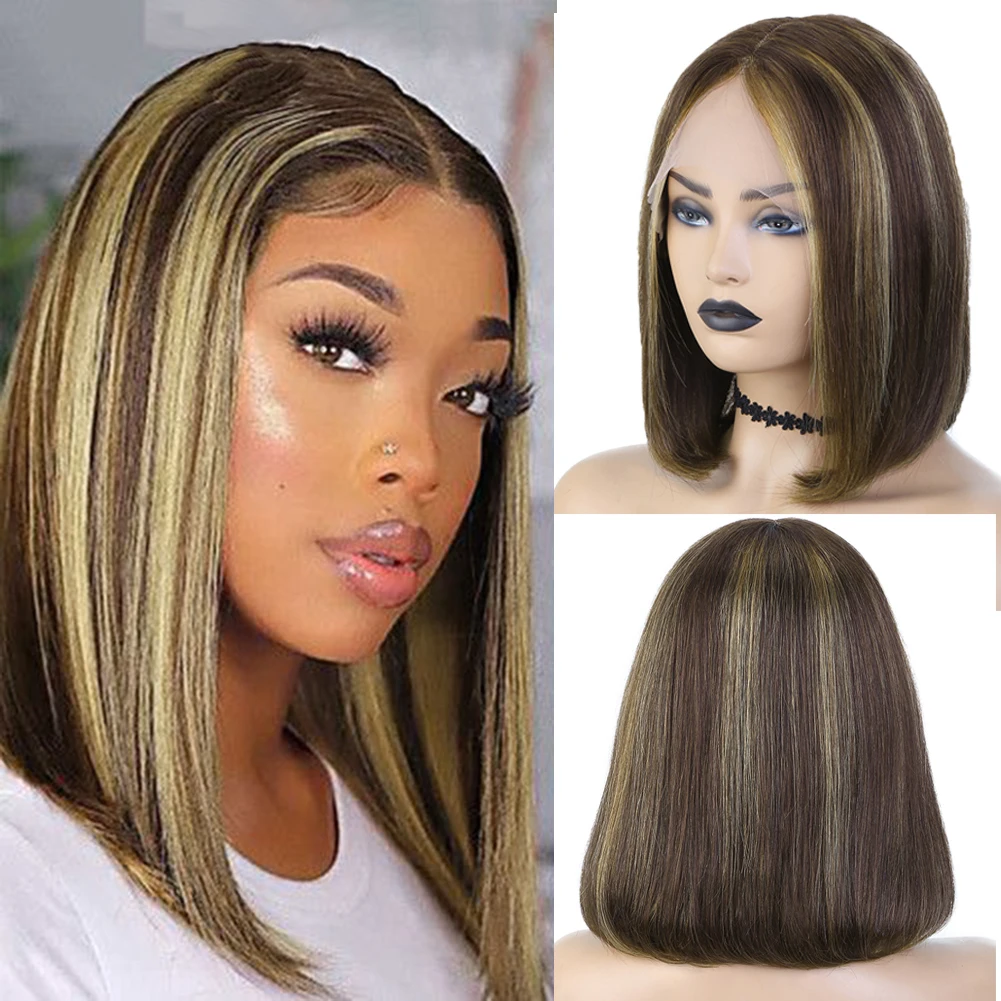 Hanne Straight Short Bob Wig Lace Part Human Hair Wigs For Women Honey Blonde Ombre Color T Part Brazilian Wig PrePlucked Remy
Hanne Straight Short Bob Wig Lace Part Human Hair Wigs For Women Honey Blonde Ombre Color T Part Brazilian Wig PrePlucked Remy