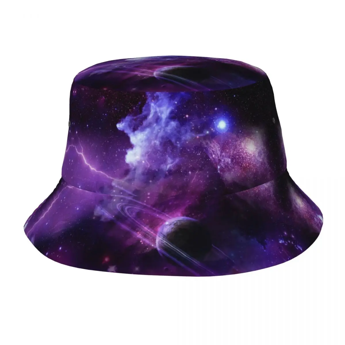 

Bucket Bob Cap Hip Hop Gorros Galaxy Space With Planets Stars Panama Cap Beach Sun Fishing Hat