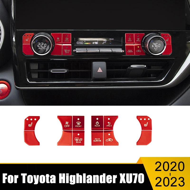 Car Accessories For Toyota Highlander XU70 2020-2022 2023 Dashboard Air Conditioner Switch Control Button Trim Cover Stickers
Car Accessories For Toyota Highlander XU70 2020-2022 2023 Dashboard Air Conditioner Switch Control Button Trim Cover Stickers
