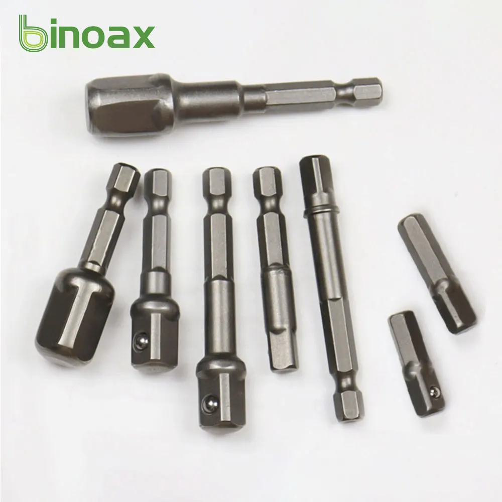 Binoax 8Pcs Impact Socket Adapter Hex Shank Wrench Drive Power Drill 1/4" 3/8" 1/2" Quick Change Extension Bit Adaptor
Binoax 8Pcs Impact Socket Adapter Hex Shank Wrench Drive Power Drill 1/4" 3/8" 1/2" Quick Change Extension Bit Adaptor