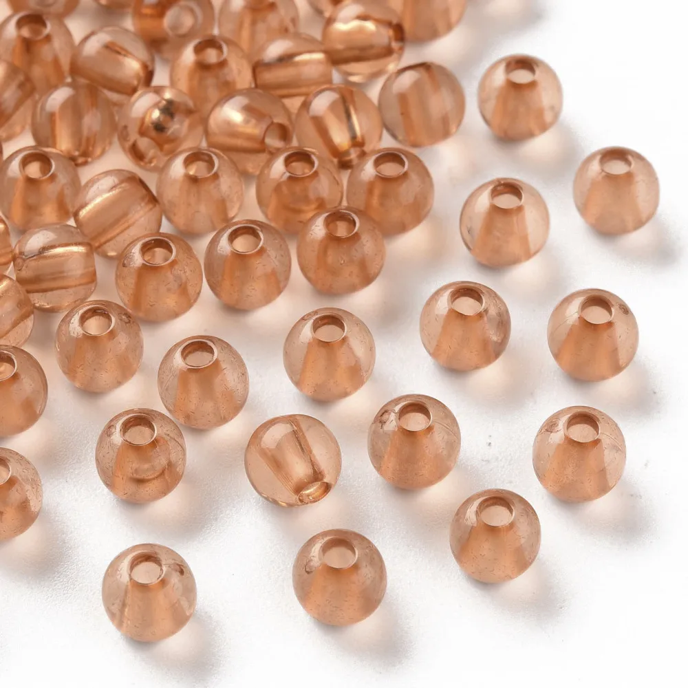 500g Transparent Acrylic Beads Round Sandy Brown 6x5mm Hole: 1.8mm about 4400pcs/500g
500g Transparent Acrylic Beads Round Sandy Brown 6x5mm Hole: 1.8mm about 4400pcs/500g