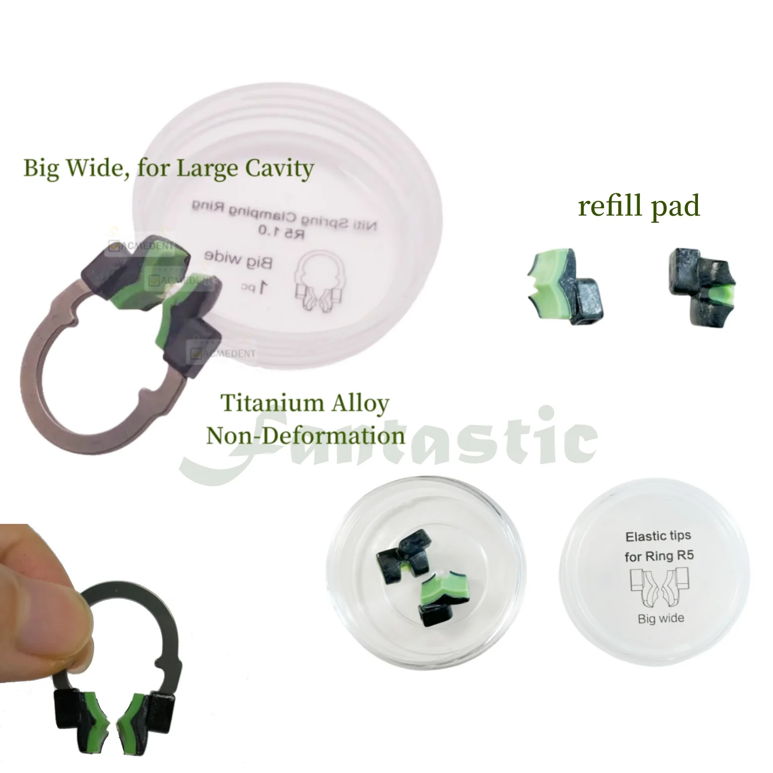 Dental Titanium Ring NITI Clamping Matrix Band Fit Palodent V3 Garrison Matrices
Dental Titanium Ring NITI Clamping Matrix Band Fit Palodent V3 Garrison Matrices