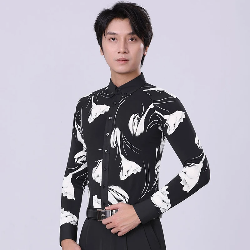 Men'S Modern Dancing Shirt Long Sleeved Ballroom Dance Top Adults Chacha Rumba Samba Latin Dance Tops Performance Wear SL9380
Men'S Modern Dancing Shirt Long Sleeved Ballroom Dance Top Adults Chacha Rumba Samba Latin Dance Tops Performance Wear SL9380