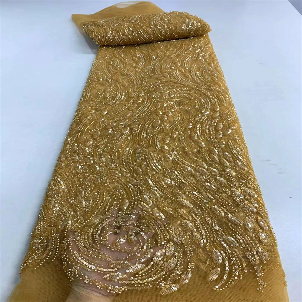 African Sequins Tulle Lace Fabric 2023 High Quality Handmade Beaded Nigerian French Tulle Lace Material For Wedding Dress zx-240
African Sequins Tulle Lace Fabric 2023 High Quality Handmade Beaded Nigerian French Tulle Lace Material For Wedding Dress zx-240