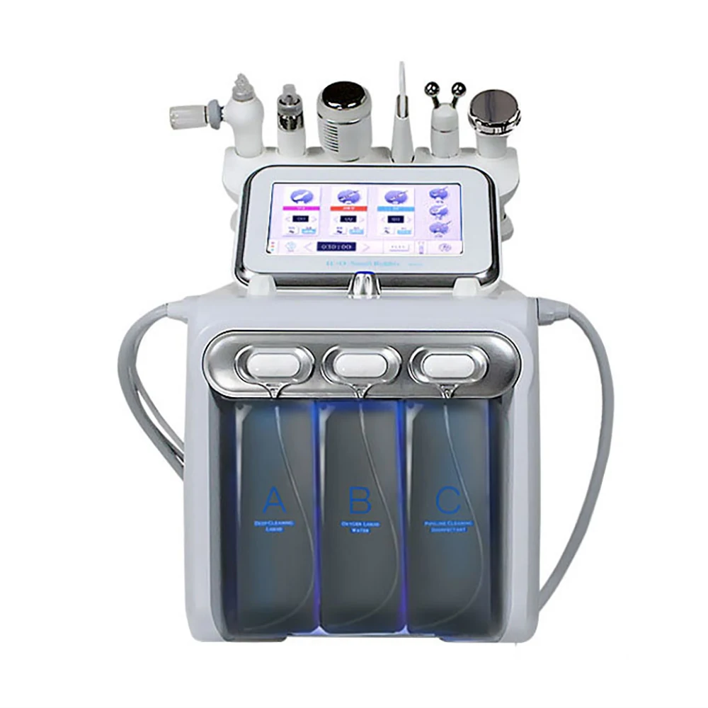 

Multifunctional 6 In 1 H2O2 Hydra Microdermabrasion Oxygen Skin Care Facial Deep Cleansing Machine Jet Peel Blackhead Machine CE