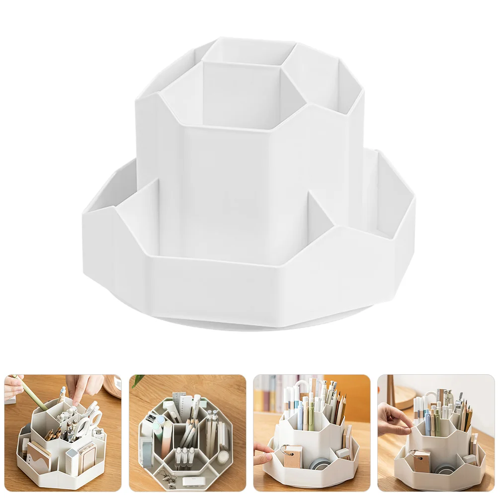 Holder Desk Organizer Storage Box Large Plastic Stationery Rotating Student Desk Pen Holder Makeup Brushes Bucket Divided
Holder Desk Organizer Storage Box Large Plastic Stationery Rotating Student Desk Pen Holder Makeup Brushes Bucket Divided