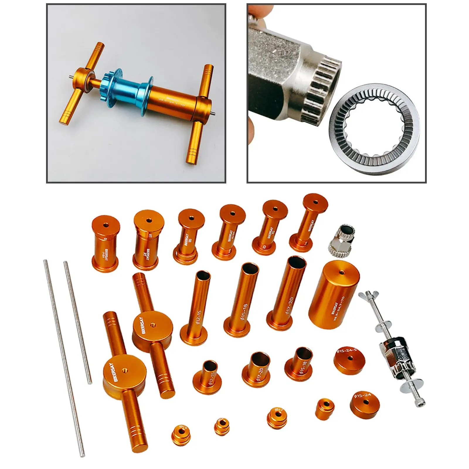 Professional Bicycle Hub Bearing Installation Removal Tool Bearing Loading and Unloading Set Bicycle Repair Parts Repair Tools
Professional Bicycle Hub Bearing Installation Removal Tool Bearing Loading and Unloading Set Bicycle Repair Parts Repair Tools