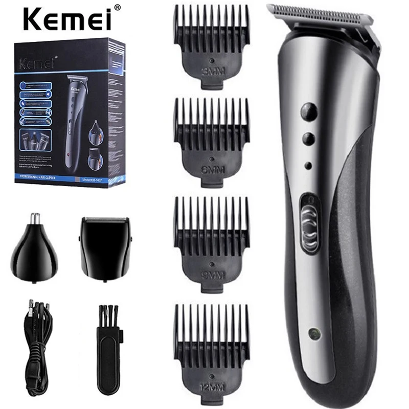 KEMEI KM-1407 Rechargeable Electric Nose Hair Clipper Multifunctional Men Hair Trimmer Professional Electric Shaver Beard Razor
KEMEI KM-1407 Rechargeable Electric Nose Hair Clipper Multifunctional Men Hair Trimmer Professional Electric Shaver Beard Razor