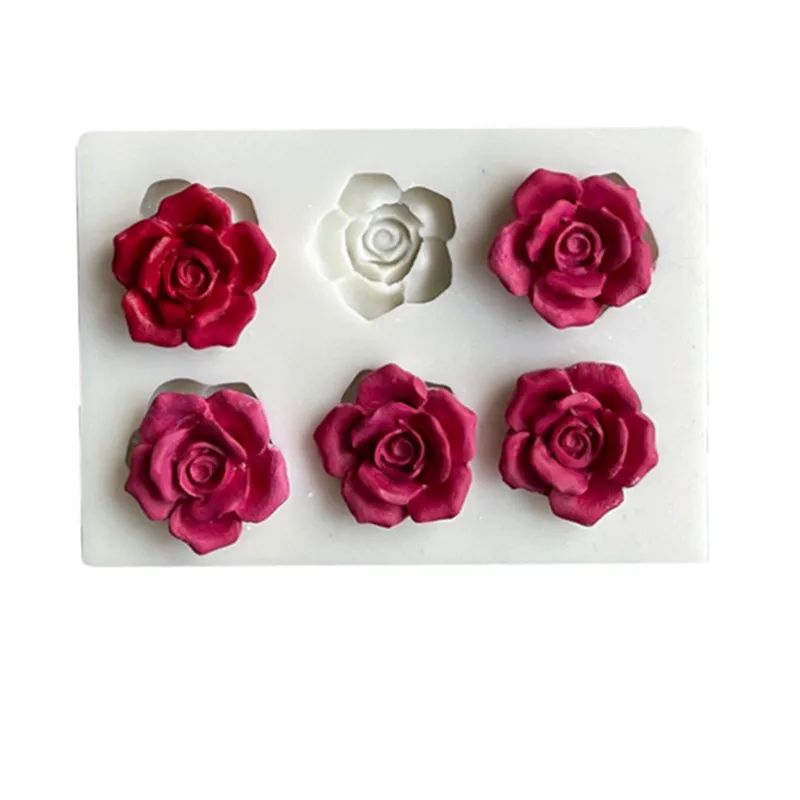 

Flower small rose/rose/peony shape silicone mold DIY fondant cake decoration chocolate candy sugar paste UV resin crafts baking