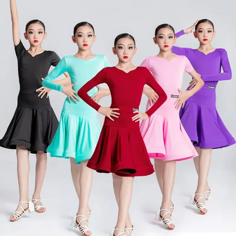 Children's Latin Dance Costume for Professional Competition; Girls' Large Swing Dress; New Children's Latin Training Performance
Children's Latin Dance Costume for Professional Competition; Girls' Large Swing Dress; New Children's Latin Training Performance