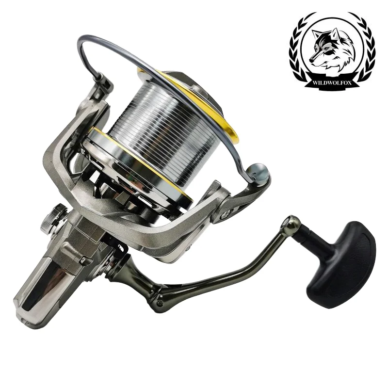 WILDWOLFOX Surf Casting Fishing Reel Metal Adjustable Handle Spinning Reel High Speed Strong Brake Fishing Reels
WILDWOLFOX Surf Casting Fishing Reel Metal Adjustable Handle Spinning Reel High Speed Strong Brake Fishing Reels
