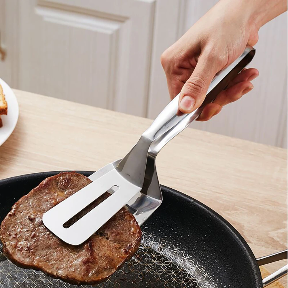 Stainless Steel Food Clip Multifunctional Steak BBQ Tongs Frying Fish Frying Shovel Clip Bread Clip Household Kitchen Tool
Stainless Steel Food Clip Multifunctional Steak BBQ Tongs Frying Fish Frying Shovel Clip Bread Clip Household Kitchen Tool