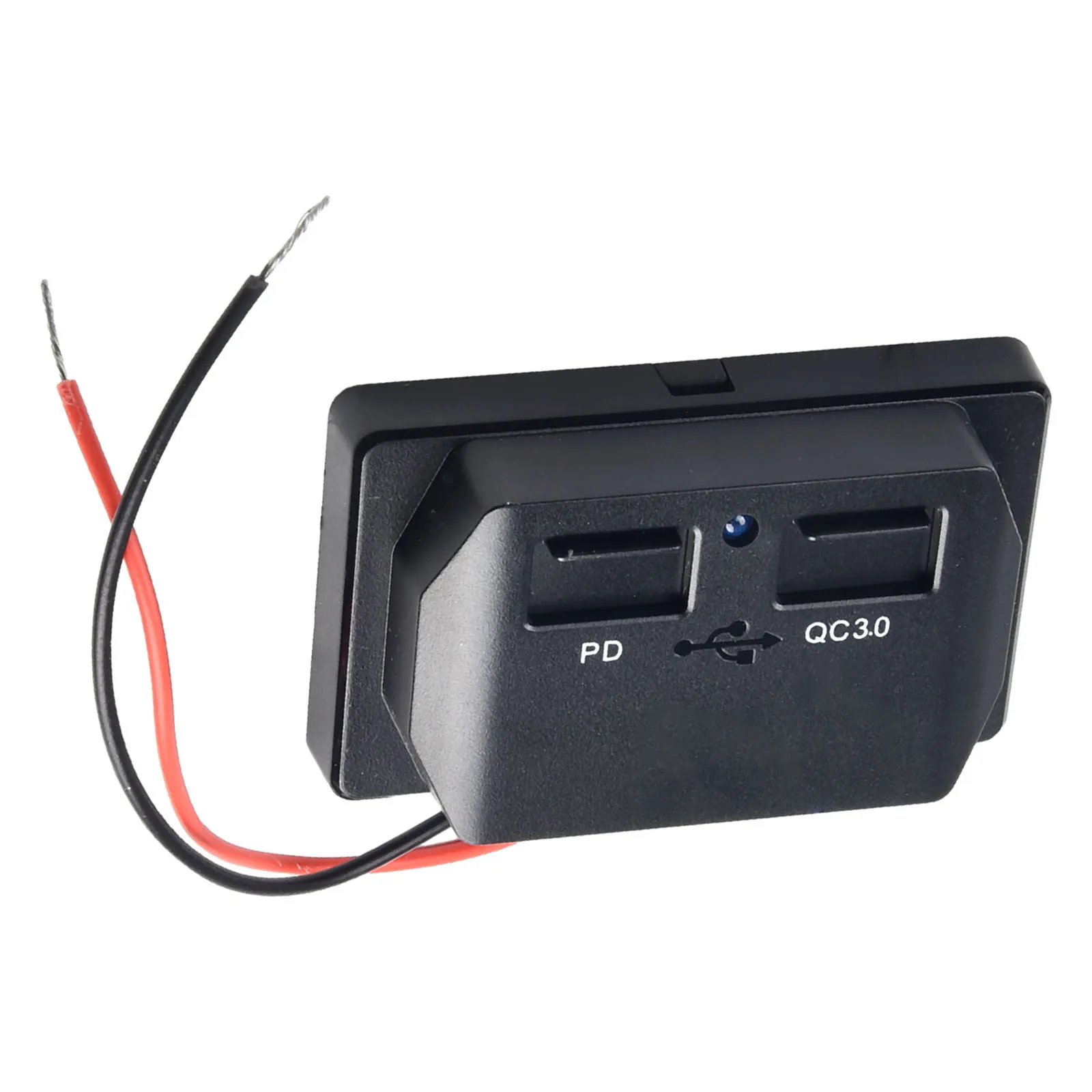 1pc Universal Dual USB Ports QC3.0 PD Car Bus Charger Socket Adapter ABS Black USB Power Panel Blue/Red/Green Light
1pc Universal Dual USB Ports QC3.0 PD Car Bus Charger Socket Adapter ABS Black USB Power Panel Blue/Red/Green Light
