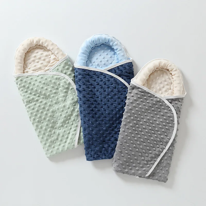 

Зимние теплые мягкие одеяла для новорожденных, детский спальный мешок, конверт для новорожденных, хлопковый плотный кокон для малышей