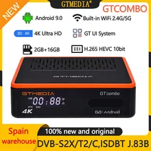 GTMEDIA GTcombo 4K/8K Ultra HD Satellite Receiver Smart Android 9.0 TV Box DVB-S2X/T2/Cable ISDBT Decoder M3U H.265 CCam Tuner
GTMEDIA GTcombo 4K/8K Ultra HD Satellite Receiver Smart Android 9.0 TV Box DVB-S2X/T2/Cable ISDBT Decoder M3U H.265 CCam Tuner