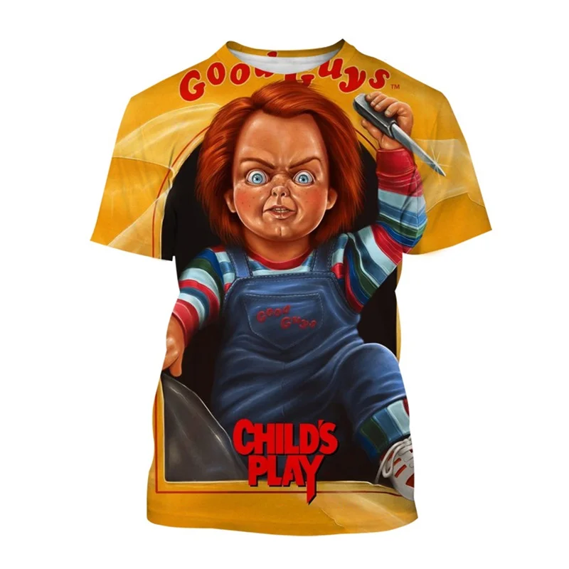 Детская игровая футболка с 3D рисунком, повседневные уличные футболки с рисунком из фильма ужасов, модные летние футболки унисекс с коротким рукавом, топы
Детская игровая футболка с 3D рисунком, повседневные уличные футболки с рисунком из фильма ужасов, модные летние футболки унисекс с коротким рукавом, топы