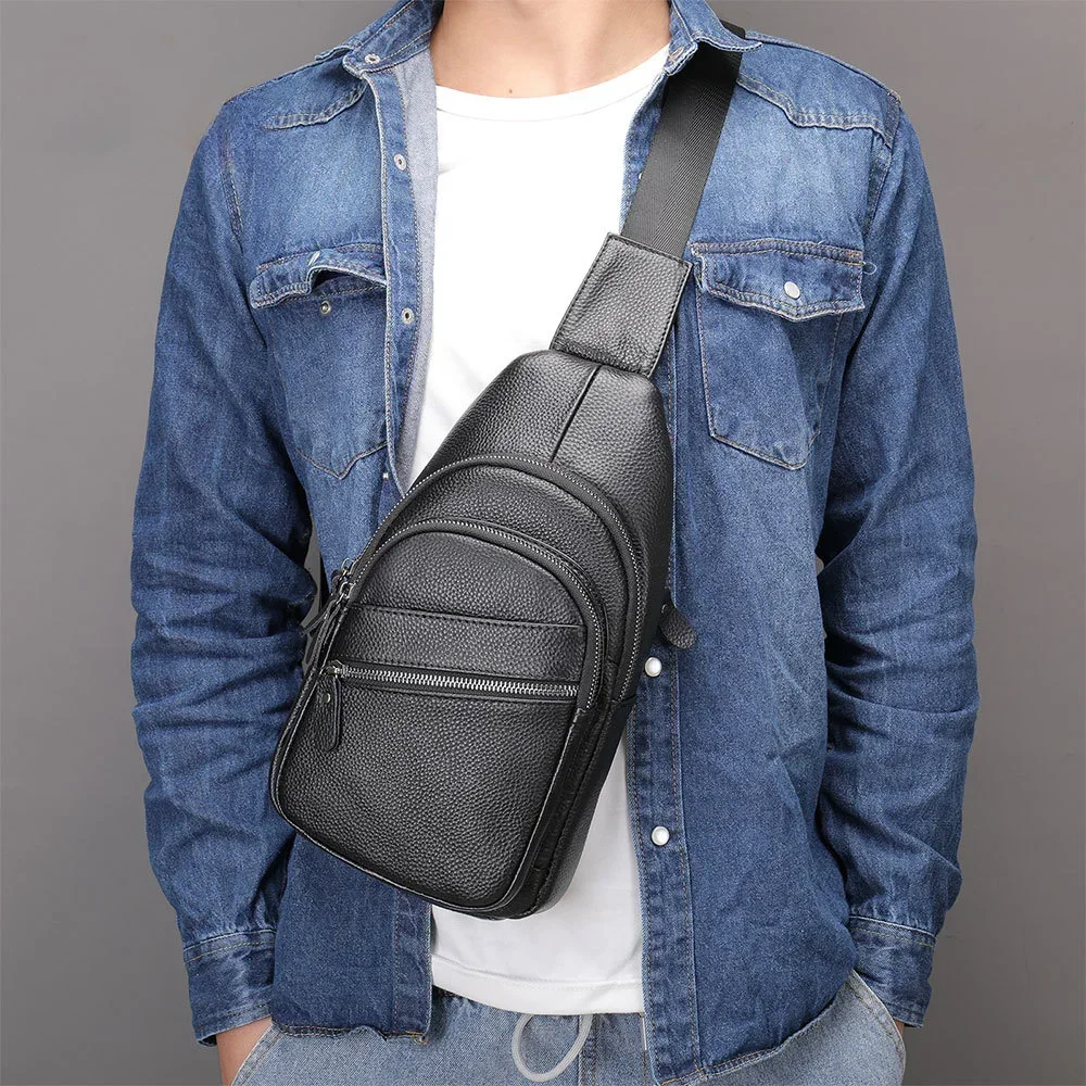 100% Bag Fashion Messenger Leather Bags Handbag Shoulder Black Cowhide Bags Chest Bag Men Men For Bag Luxury Bag Crossbody
100% Bag Fashion Messenger Leather Bags Handbag Shoulder Black Cowhide Bags Chest Bag Men Men For Bag Luxury Bag Crossbody
