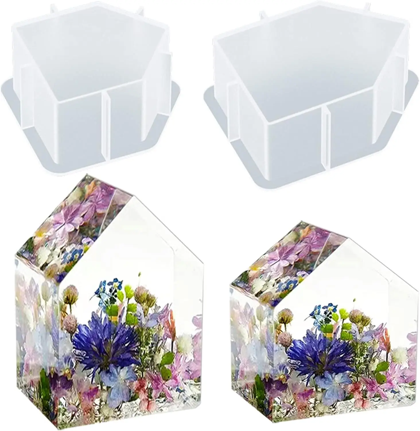 Geometry House Shaped Epoxy Resin Mold Jewelry Insect Plant Specimen Making Micro Landscape Decor House Specimen Silicone Mold
Geometry House Shaped Epoxy Resin Mold Jewelry Insect Plant Specimen Making Micro Landscape Decor House Specimen Silicone Mold