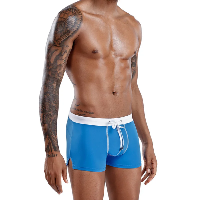 

Men Board Shorts Seamless Sports Bodybuilding Fitness Trunks Quick Dry Summer Beach Swimwear Underwear Swimsuits Casual Shorts