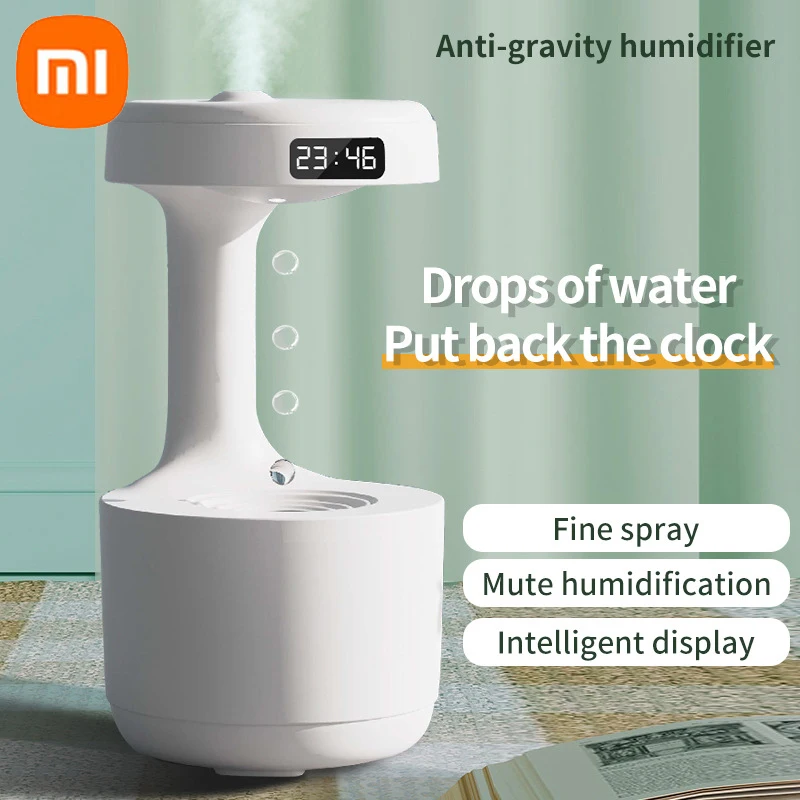 

Xiaomi 800ML Anti Gravity USB Air Humidifier Water Drop Mist Maker Ultrasonic Air Purifier Fogger Humidifiers Aroma Diffuser