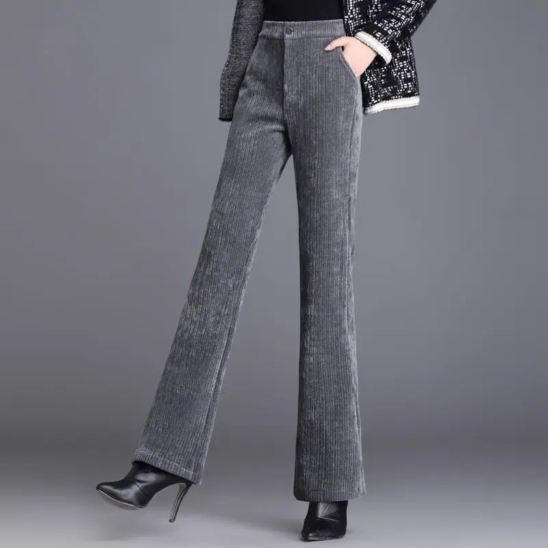 2023 New Women Flared Pants Spring and Winter Regular Fit Button Fly High Waist Casual Female Boot Cut Trousers T35
2023 New Women Flared Pants Spring and Winter Regular Fit Button Fly High Waist Casual Female Boot Cut Trousers T35