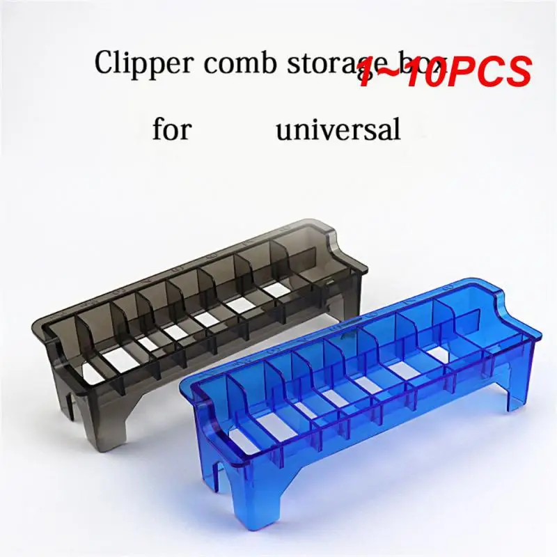 

1~10PCS Grid Guide Limit Comb Storage Box Electric Hair Clipper Rack Holder Organizer Case Barber Salon Hairdressing Tools