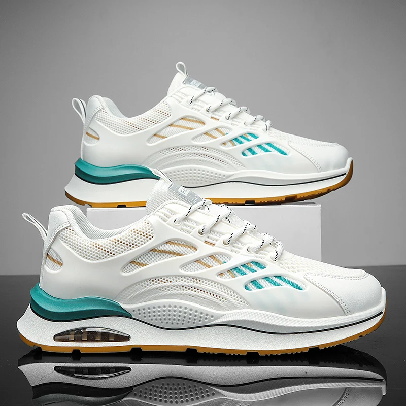 Breathable sports and casual men's shoes with mesh surface, casual height increase, soft sole, and trendy sports shoes
Breathable sports and casual men's shoes with mesh surface, casual height increase, soft sole, and trendy sports shoes
