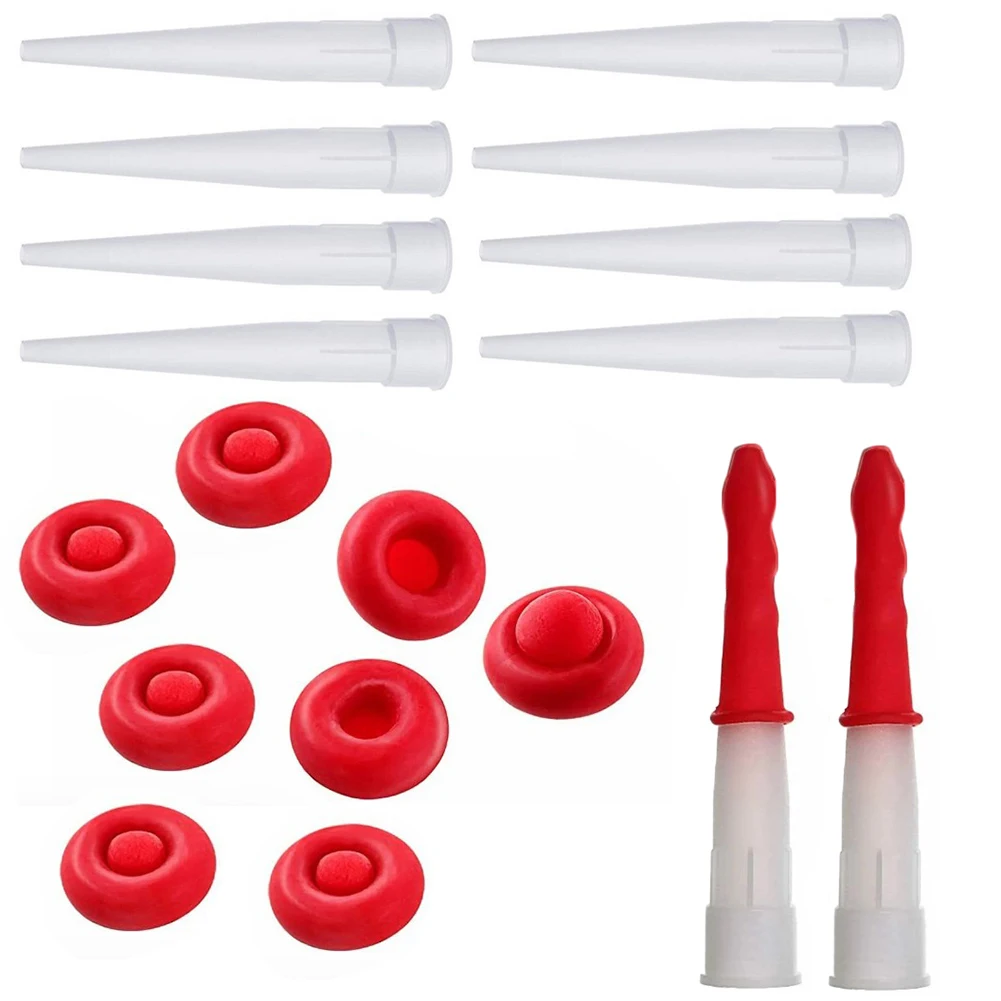 10 Sets Silicone Caulking Gun Nozzles Tube Nozzle Cap Cartridge Nozzle With Red Nozzles Cap Sealing Cap Household Sealant Tool
10 Sets Silicone Caulking Gun Nozzles Tube Nozzle Cap Cartridge Nozzle With Red Nozzles Cap Sealing Cap Household Sealant Tool