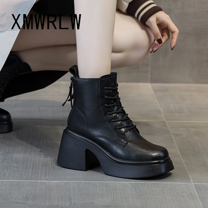 XMWRLW Autumn Winter Ankle Boots Women Fashion Square Heel Ladies Ankle Boots Genuine Leather Women High Heels Rubber Sole Shoes
XMWRLW Autumn Winter Ankle Boots Women Fashion Square Heel Ladies Ankle Boots Genuine Leather Women High Heels Rubber Sole Shoes