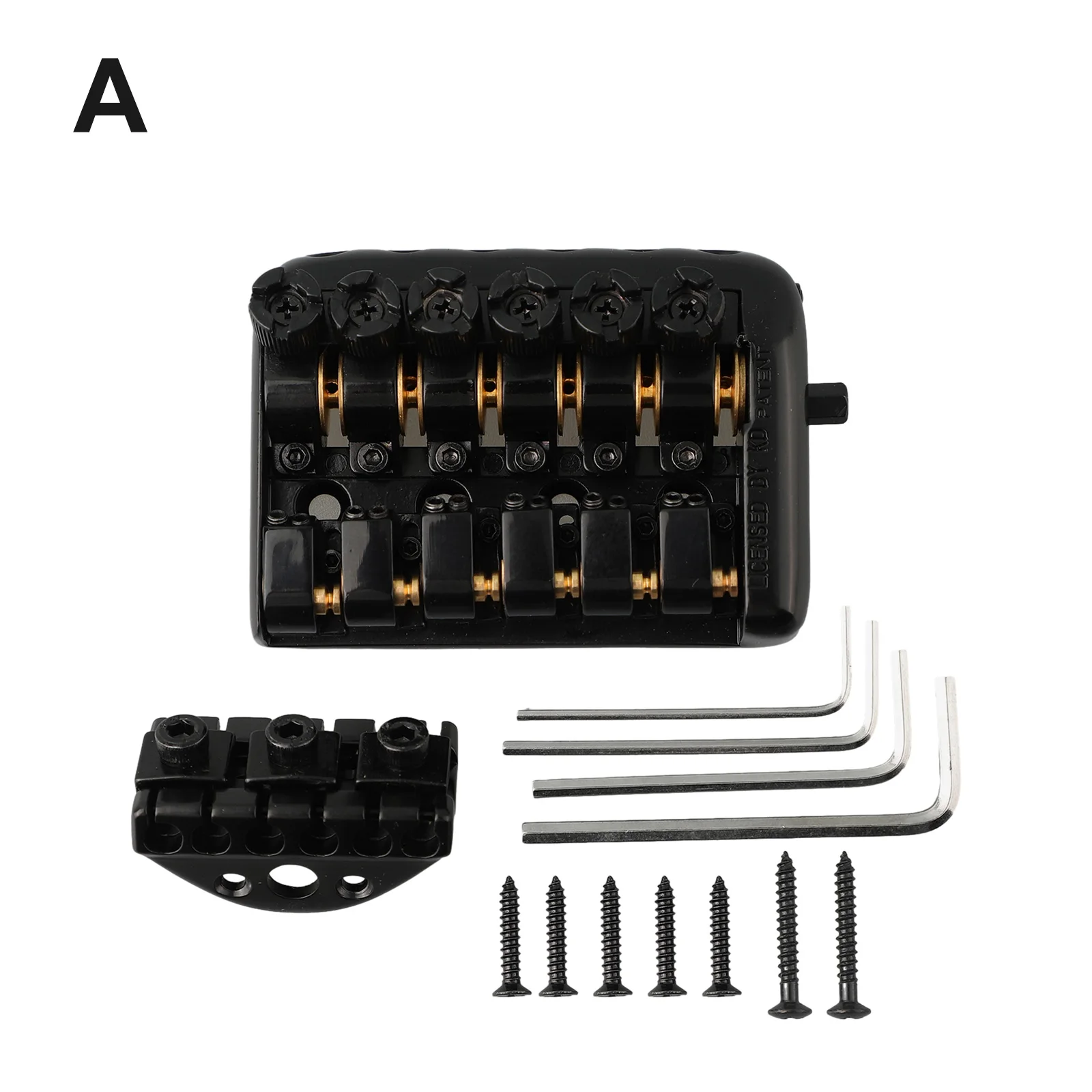 Anti Corrosive Fixed Bridge Saddle Headless Electric Guitar Bridge Tailpiece with Lock Nut and Mounting Screws
Anti Corrosive Fixed Bridge Saddle Headless Electric Guitar Bridge Tailpiece with Lock Nut and Mounting Screws