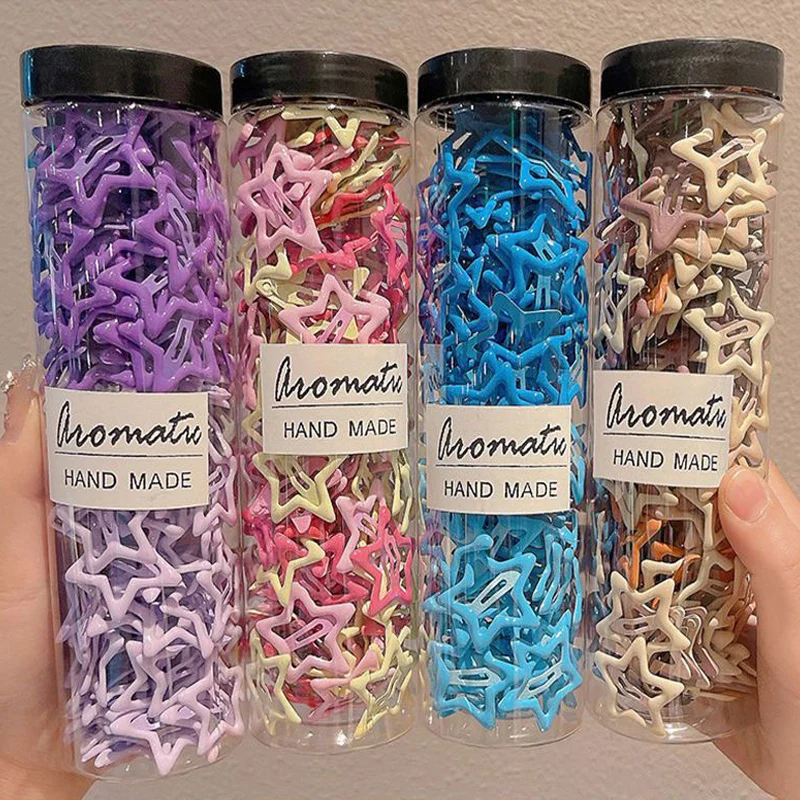 Y2K BB Solid Star Hairclips Girls Colorful Kawaii Star Barrettes Women Simple Metal Snap Clip Headdress Hair Jewelry Accessories
Y2K BB Solid Star Hairclips Girls Colorful Kawaii Star Barrettes Women Simple Metal Snap Clip Headdress Hair Jewelry Accessories